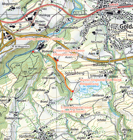 Neuer Wanderweg zwischen Geissrüti Goldach und Schlossweiher / Mitwirkungsverfahren